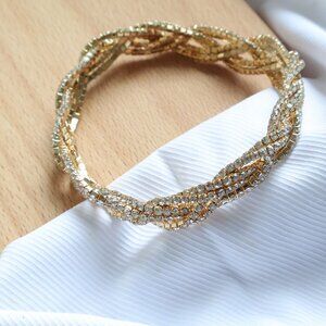 Anne Klein Elegant Bracelet Sparkling Gold-Tone